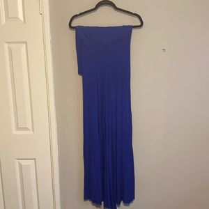 Young fabulous & broke strapless wide leg jumpsuit